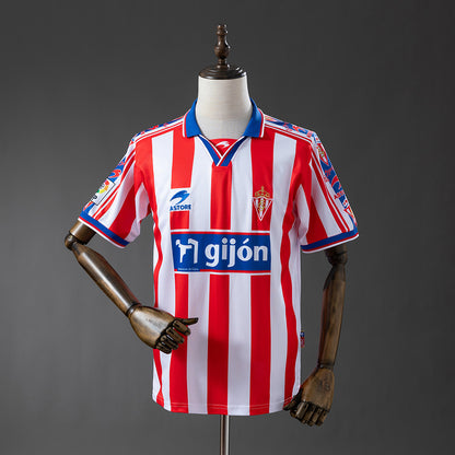 Sporting de Gijon 99-00 Home Retro Jersey detail