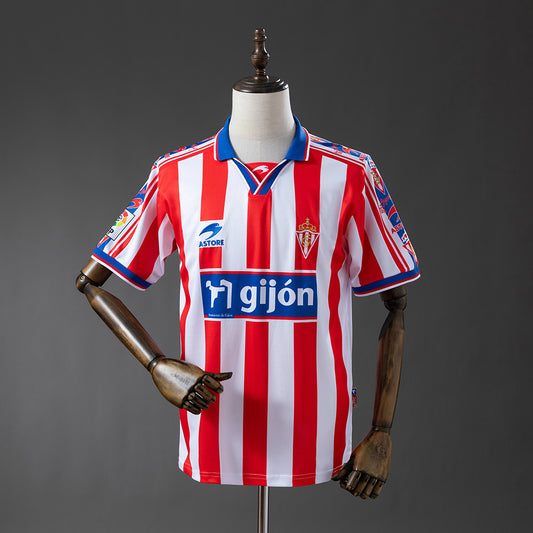Sporting de Gijon 99-00 Home Retro Jersey detail