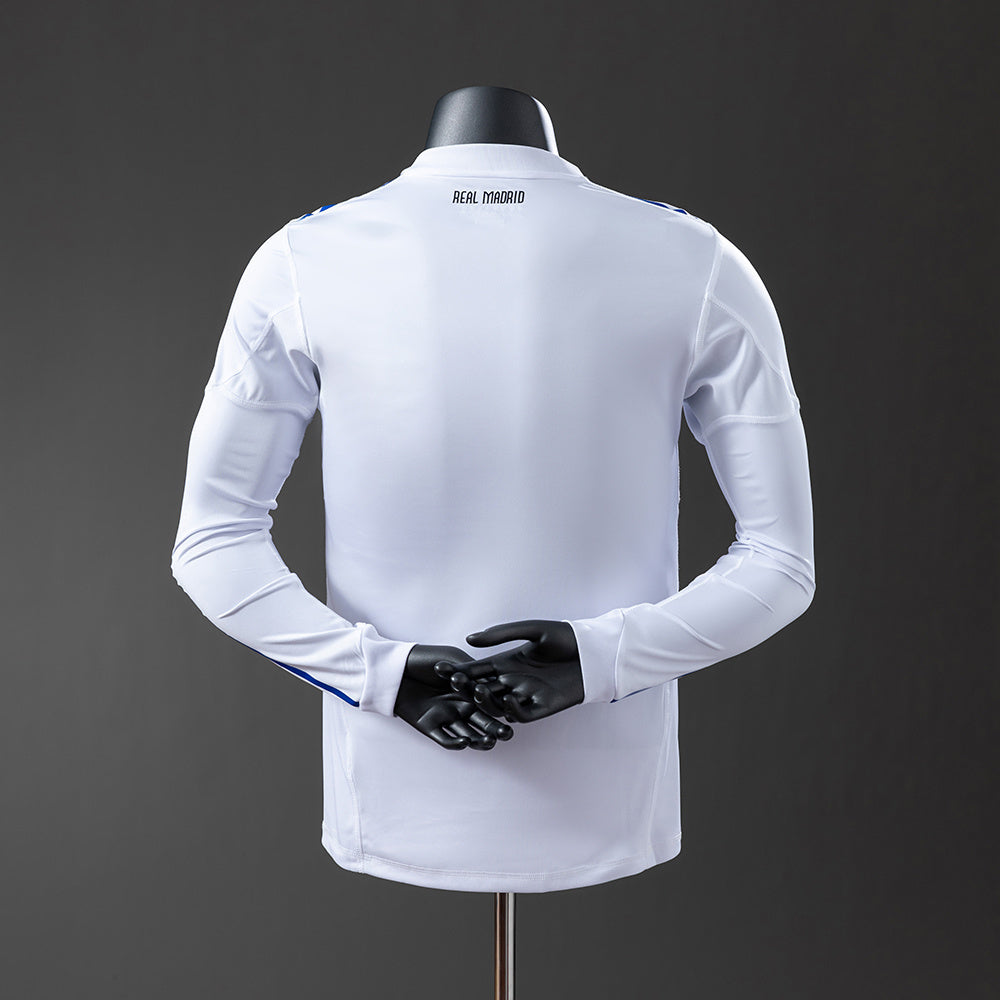Real Madrid 10-11 Home Long Sleeve Player Version Retro Jersey