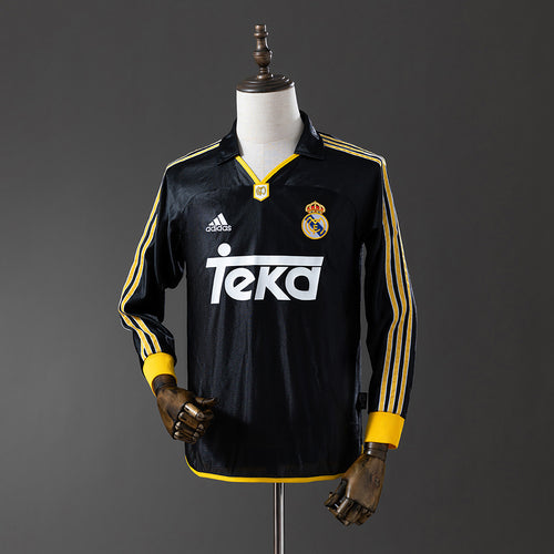 Real Madrid 98-00 Away Long Sleeve Retro Jersey detail