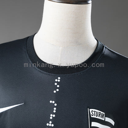 Sturm Graz 27-26 Stop Violence Against Women Special Kit Released Jersey detail