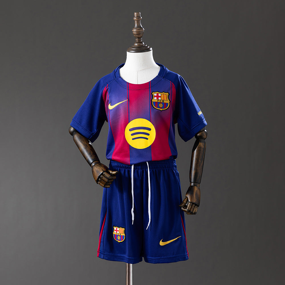 25-26 kids Barcelona home detail