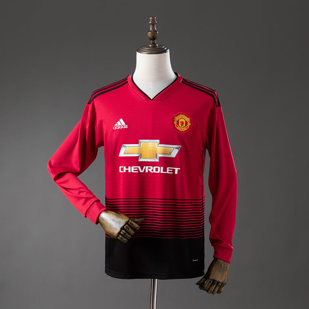 M-U 1819 Home Long-Sleeve Retro Jersey