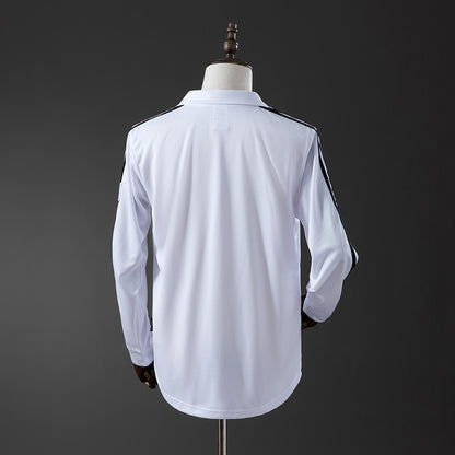 Real Madrid 2002-03 Home (UEFA Champions League) Long Sleeve Retro Jersey