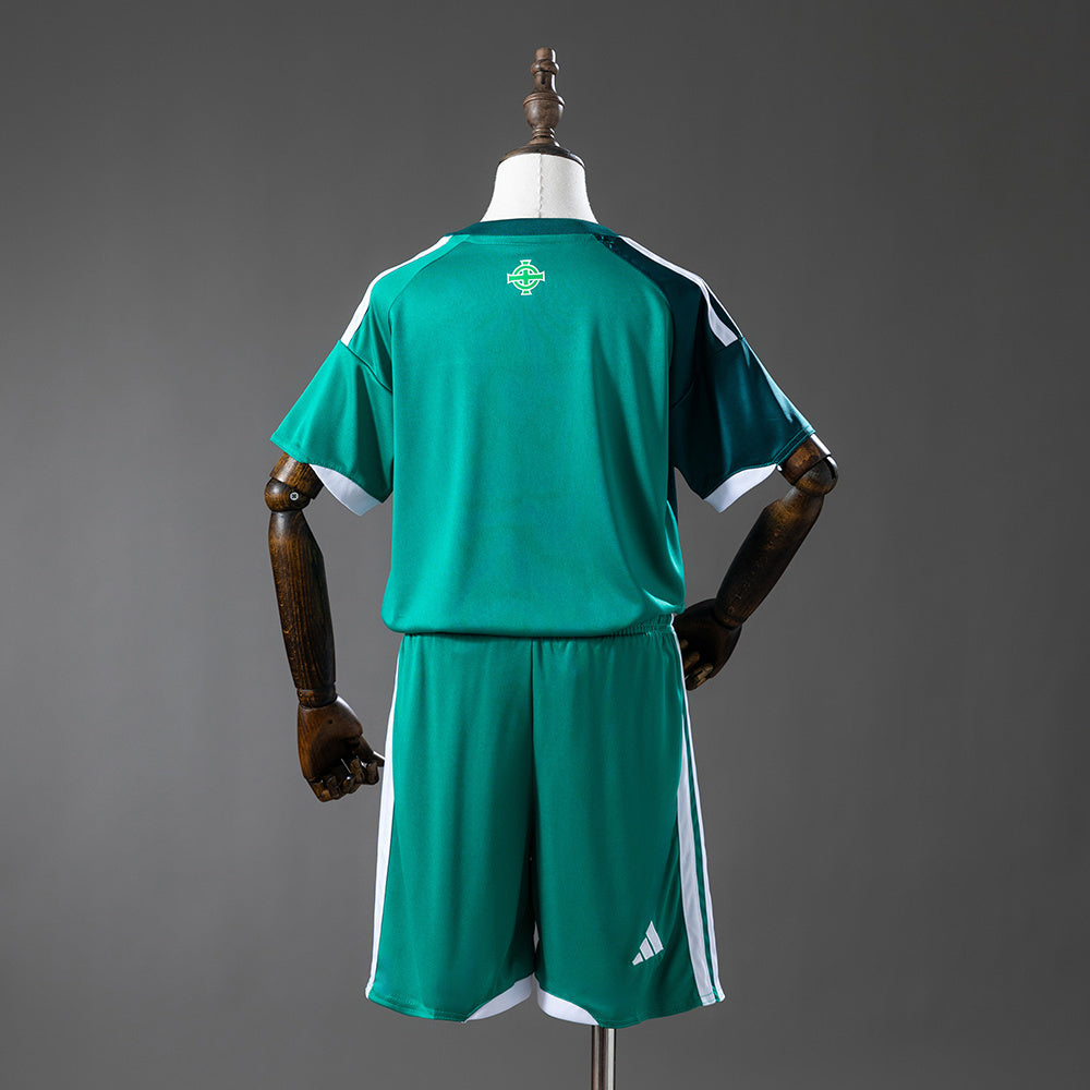 Northern Ireland 2026 Home Kids kit Jersey detail