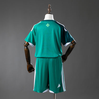 Northern Ireland 2026 Home Kids kit Jersey detail