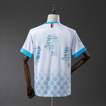 Congo 2026 White and Blue Jersey detail