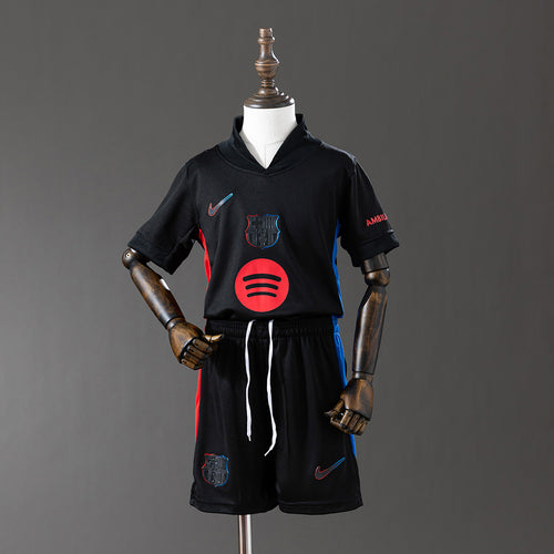 Barcelona 24-25 Away kids kit Jersey SZIE 16-28 detail