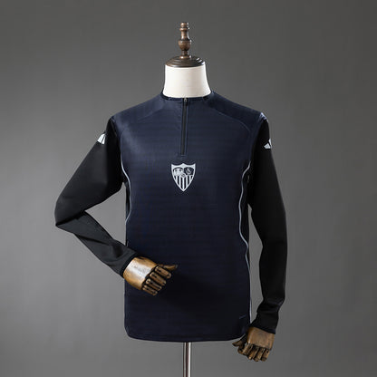 Sevilla 25-26 Training Top Black detail