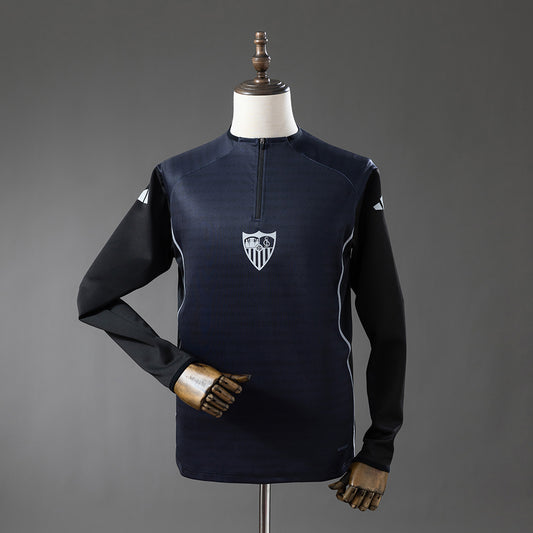 Sevilla 25-26 Training Top Black detail
