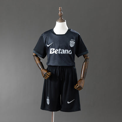 Sporting Lisbon 25-26 Kids Kit Away Jersey