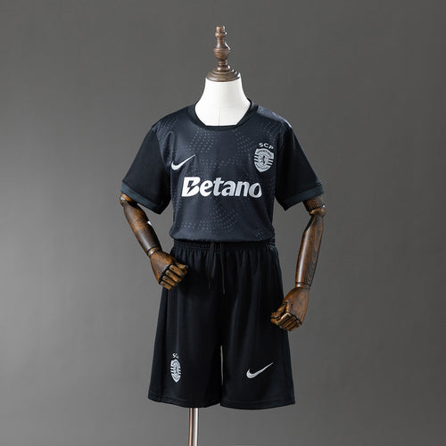 Sporting Lisbon 25-26 Kids Kit Away Jersey