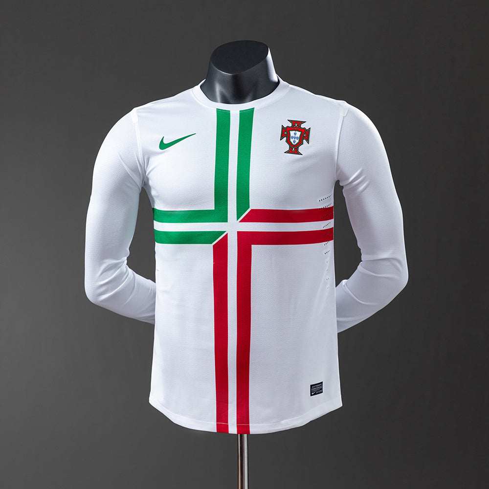 Portugal 2012 Away Long Sleeve Player Version Retro Jersey detail