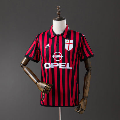 Retro 99-00 AC Milan home detail