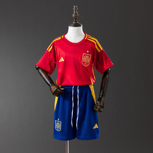 Spain 2024 Home Full kids kit Jersey