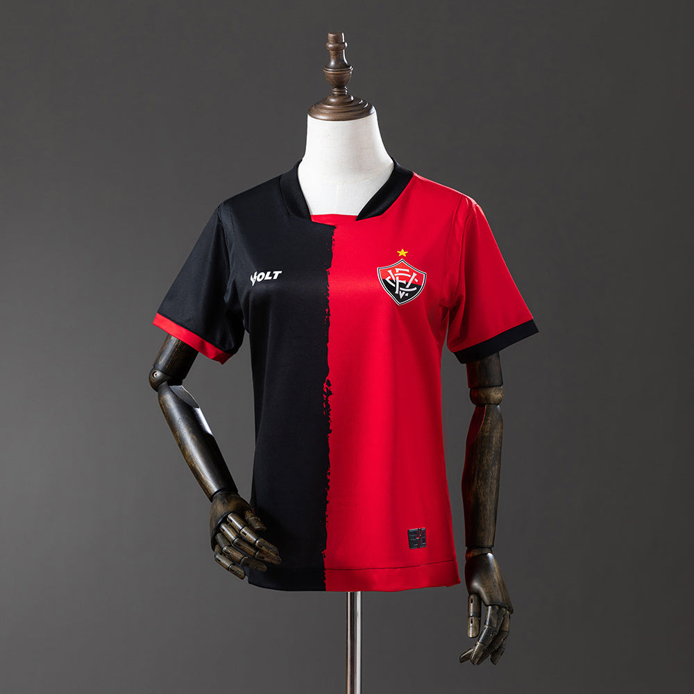 Vitória 25-26 Red-Black Women's Jersey detail
