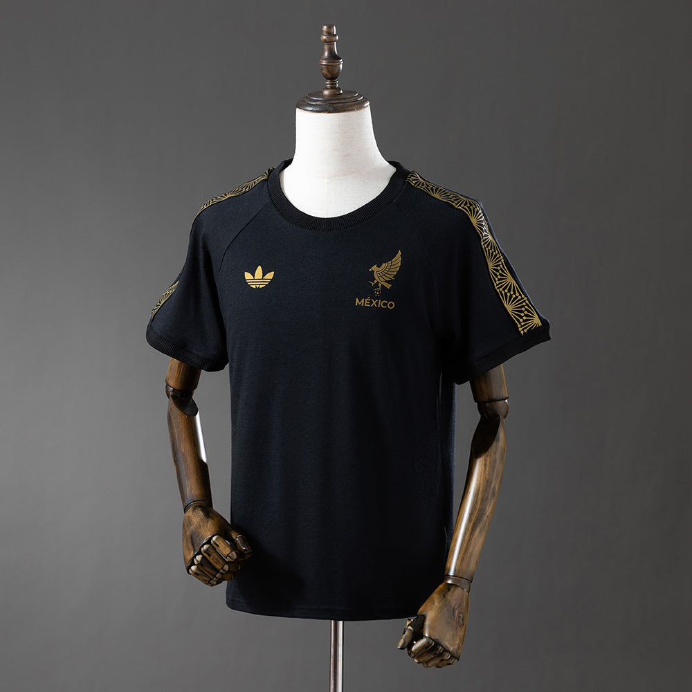 Mexico Gold 3-stripes T-Shirt detail