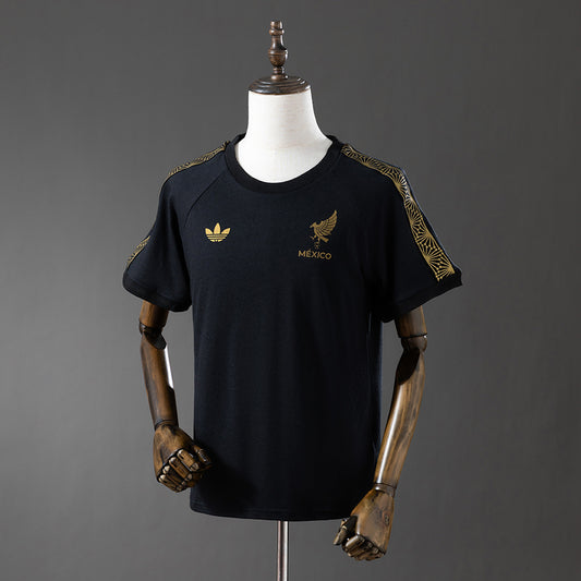 Mexico Gold 3-stripes T-Shirt detail