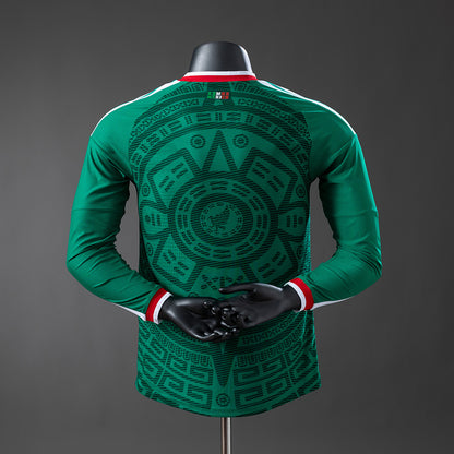 Mexico 2026 Home Long-Sleeve Player Version Jerseys detail