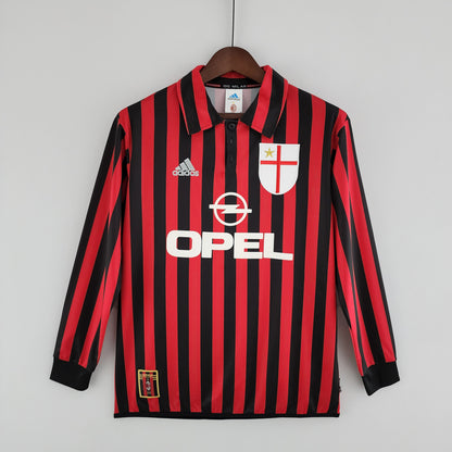 Retro Long Sleeve 99-00 AC Milan home