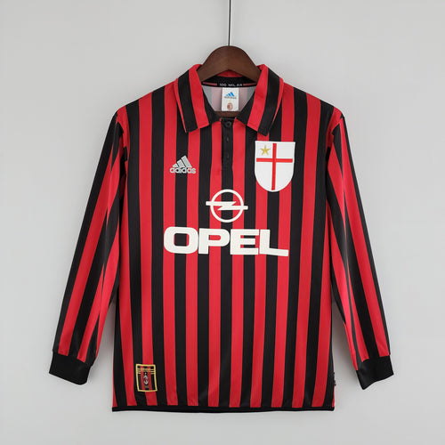 Retro Long Sleeve 99-00 AC Milan home