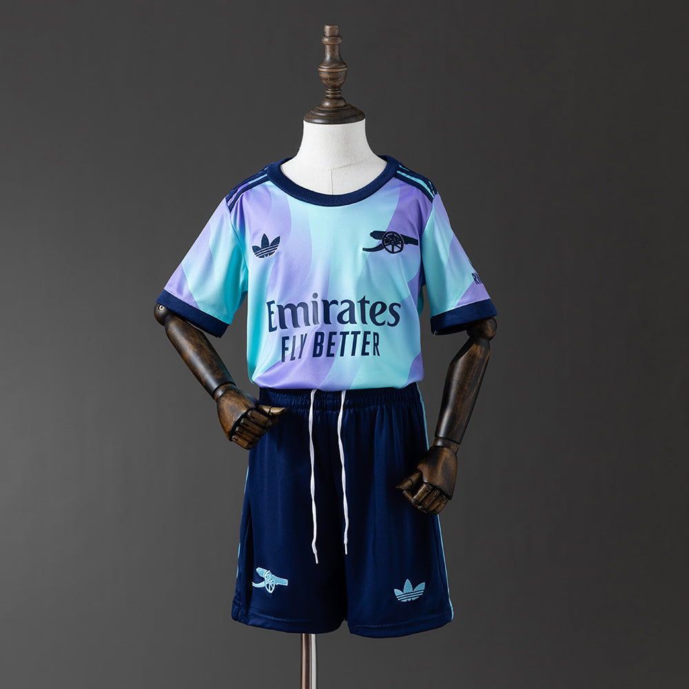 24-25 kids Arsenal third away detail