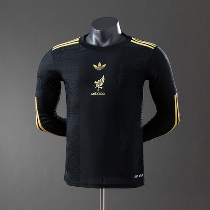 Mexico 25-26 Special Edition Black Long Sleeve Player Version Jersey detail