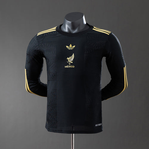 Mexico 25-26 Special Edition Black Long Sleeve Player Version Jersey detail