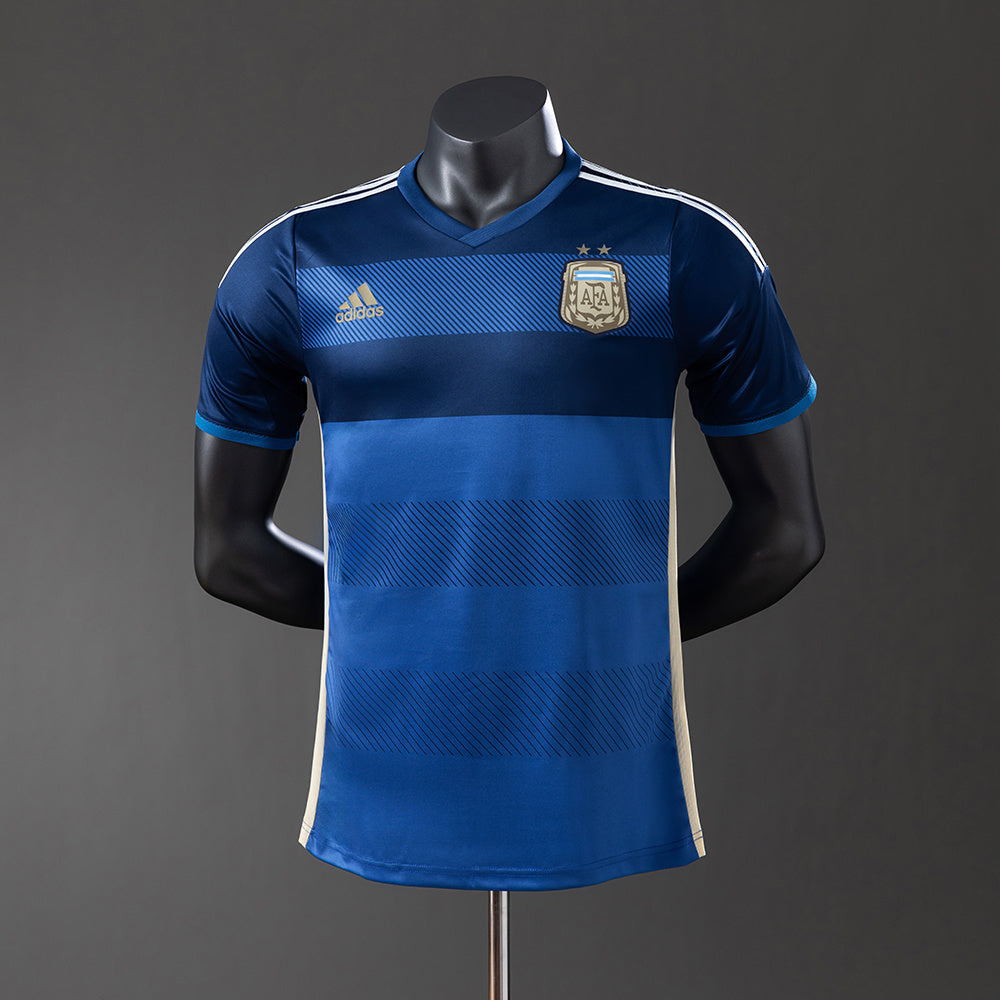 Argentina 2014 Away Player Version Retro Jersey detail