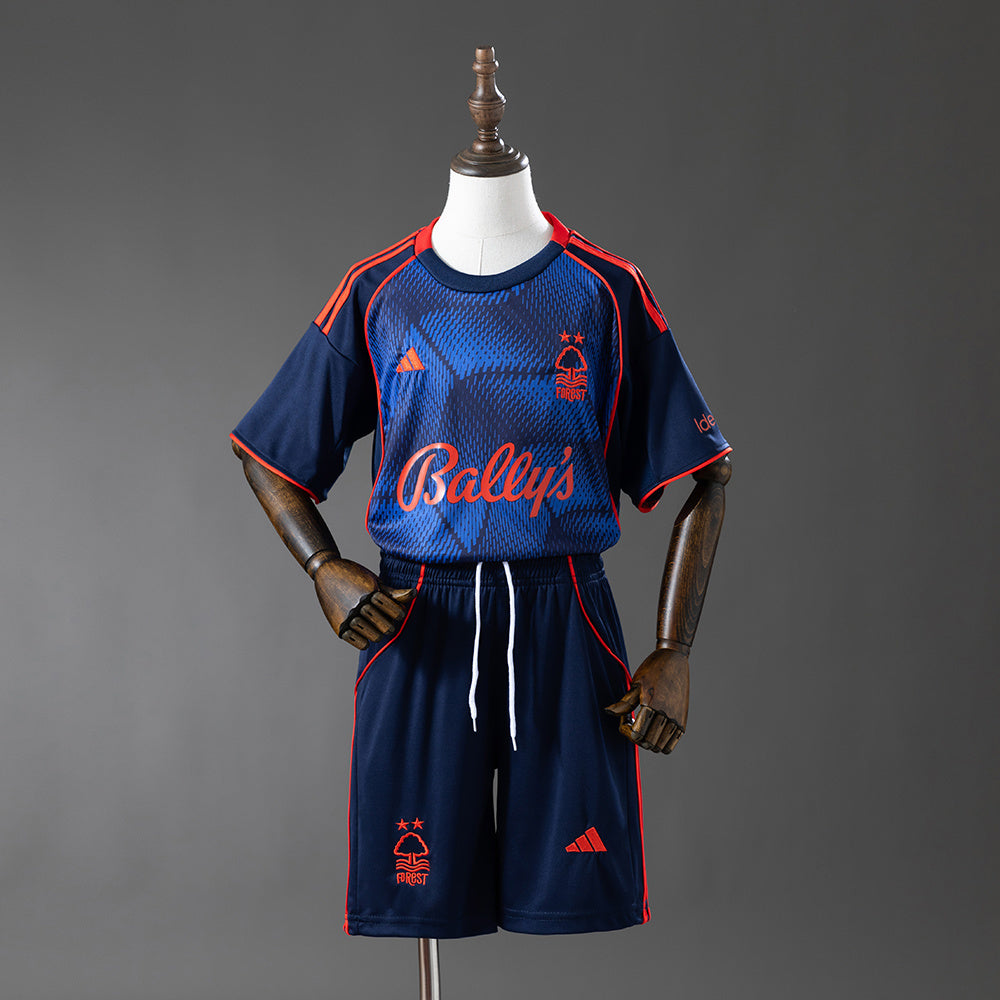 Nottingham Forest 25-26 Third Away Kids Kit Jersey detail