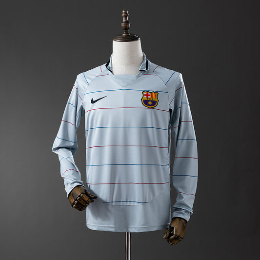 Barcelona 03-04 Away Retro Long Sleeve Jersey detail