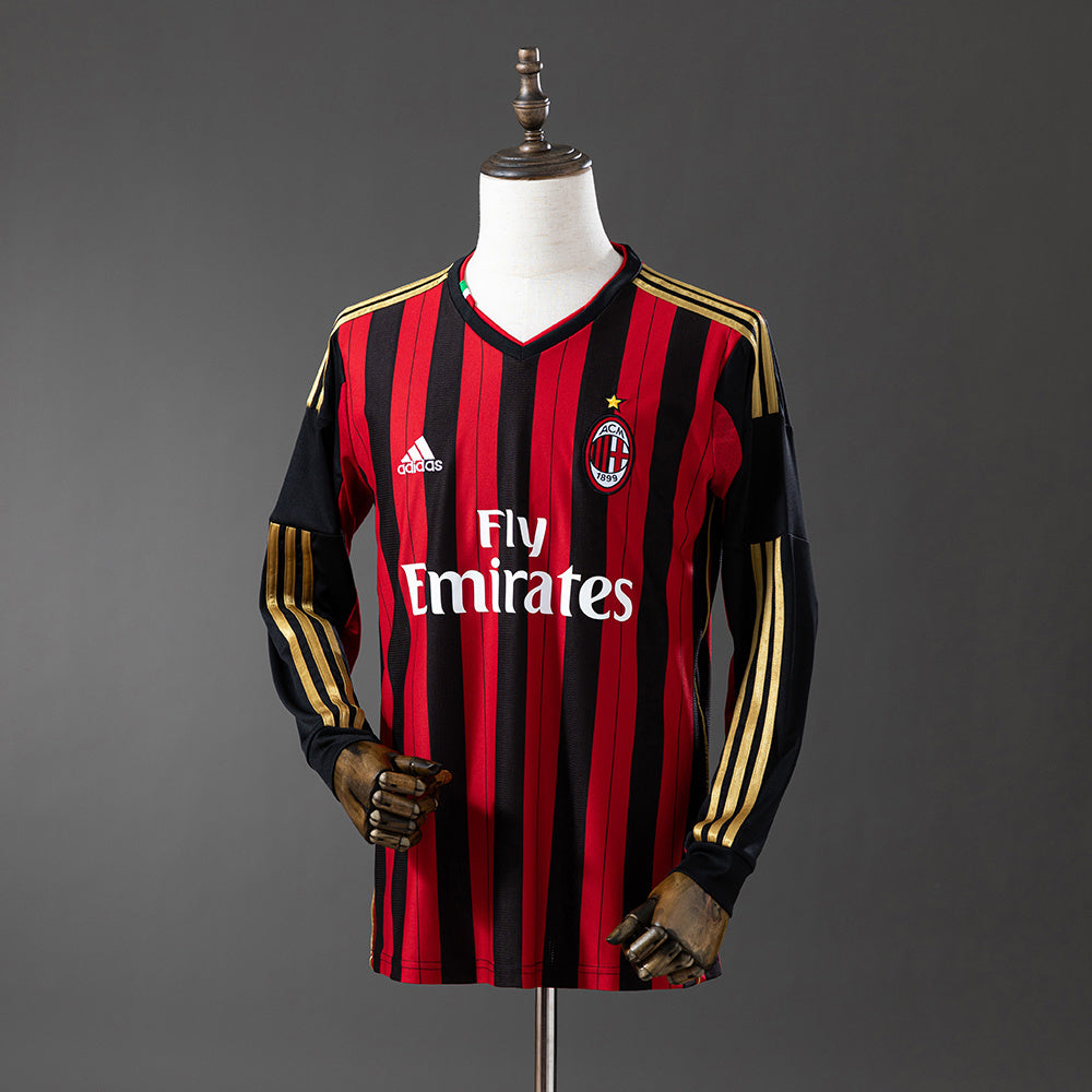 Retro long sleeve AC13-14 Milan home detail