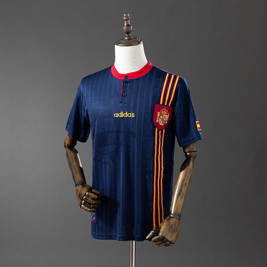 Spain 1996 Away Retro Jersey detail