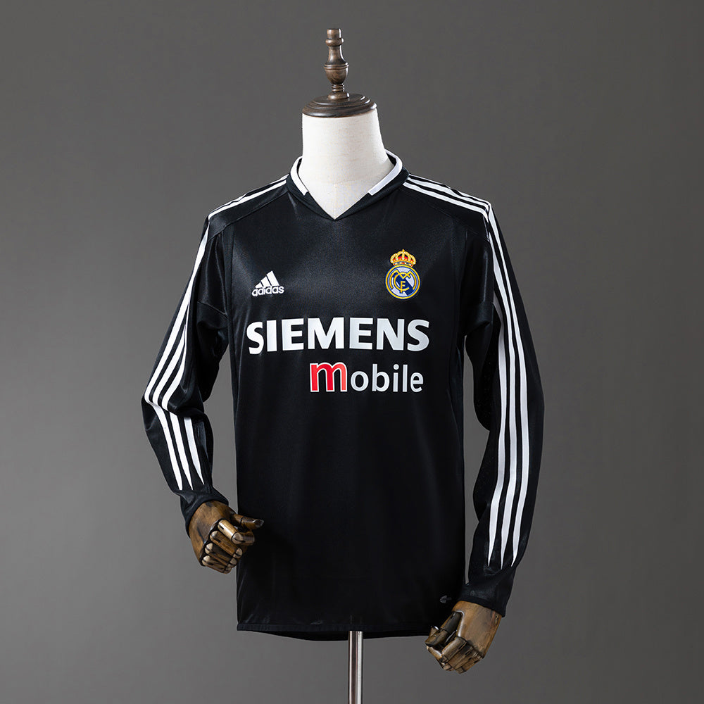 Real Madrid 04-05 third Away Long Sleeve Retro Jersey detail