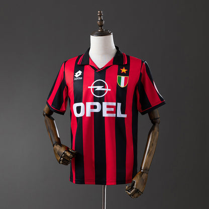 Retro 96-97 AC Milan home detail