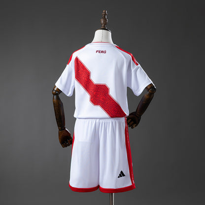 Peru 2026 Home Kids Kit Jersey detail