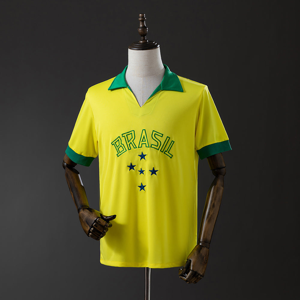 Brazil 1958 Home Retro Jersey detail