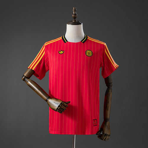 Belgium Terrace Icons T-Shirt Red detail
