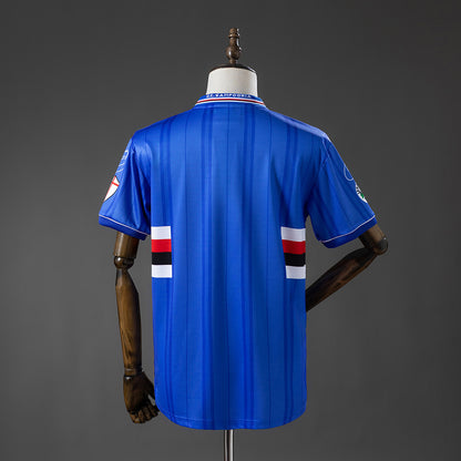 Sampdoria 00-01 Home Retro Jersey detail