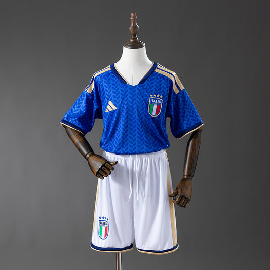 Italy 2026 Home Kids Kit Jersey detail