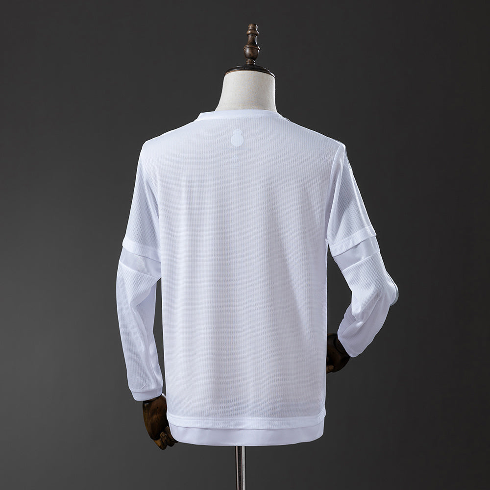 Real Madrid 15-16 Home Long Sleeve Retro Jersey