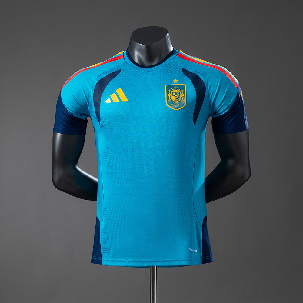Spain 2026 Player Version Training - Blue Jersey detail
