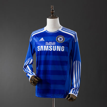 Chelsea 2011-12 Home UEFA Champions League long sleeve Retro Jersey detail