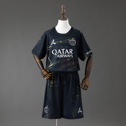 PSG 25-26 Night Edition Kids Kit Jersey detail