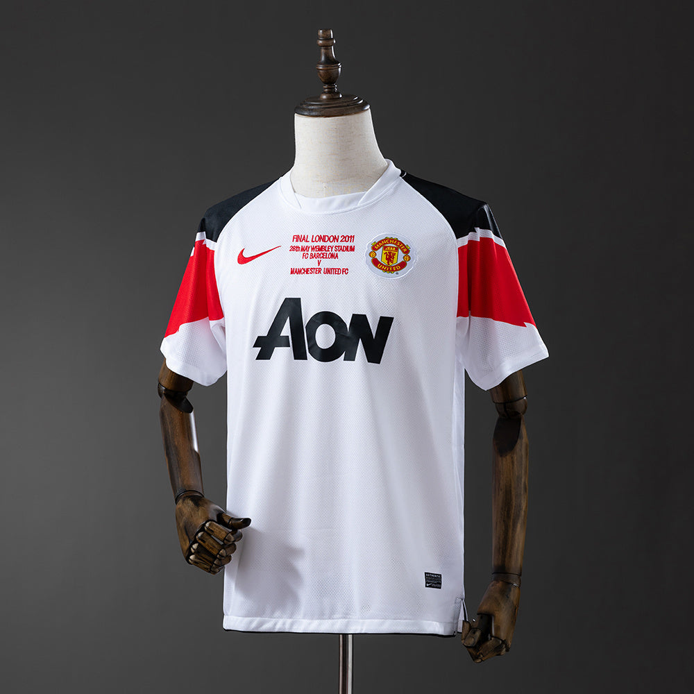 M-U 2010-11 Away Champions League version  Retro Jersey detail