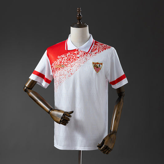 Sevilla FC 1993-94 Home Retro Jersey detail