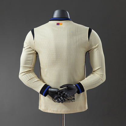 Barcelona 25-26 Player Version Away Long Sleeve Jersey