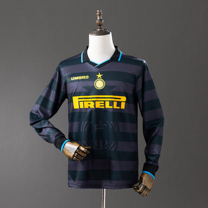 Inter Milan 97-98 Third Away Long Sleeve Retro Jersey detail