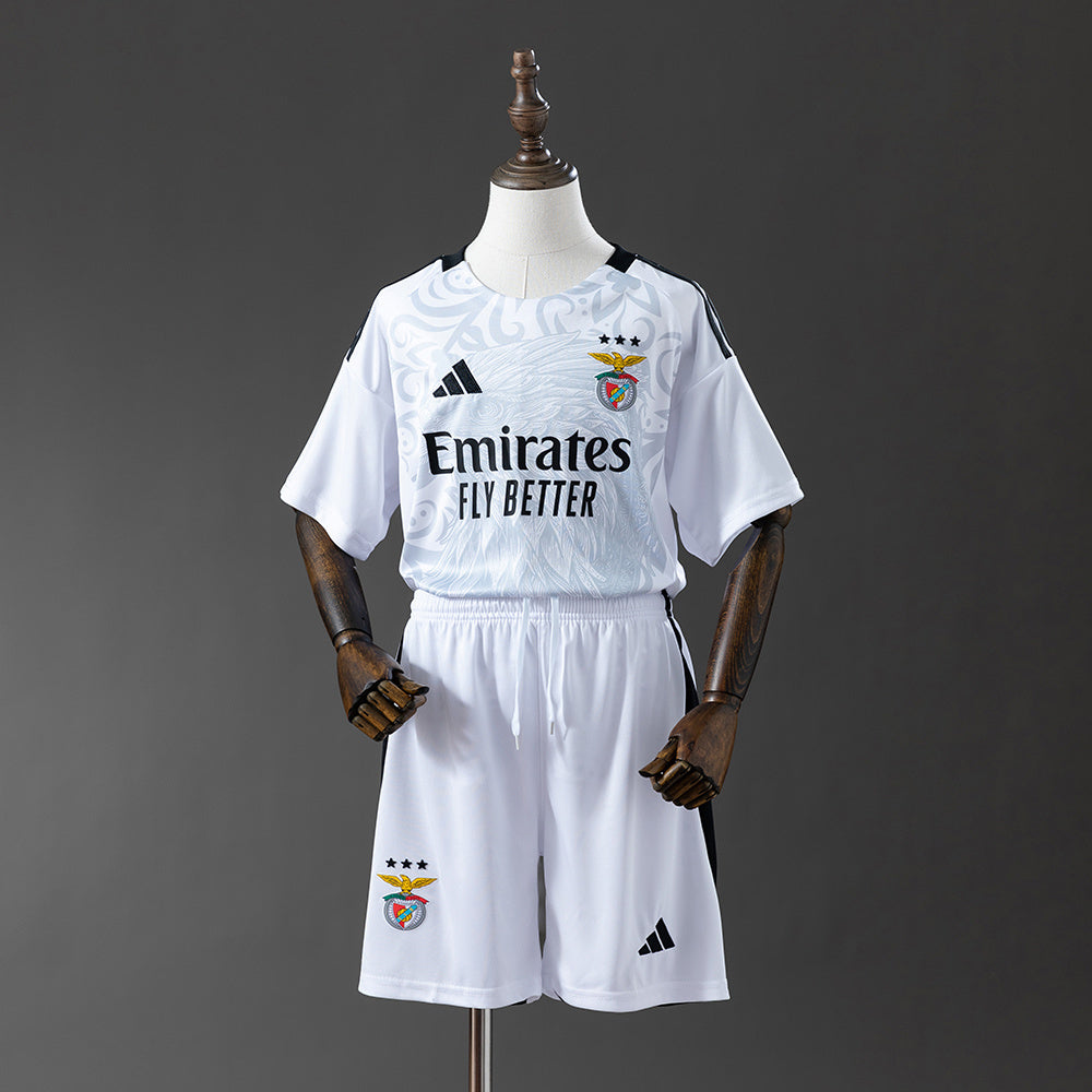 Benfica 25-26 Kids Kit White Training Jersey detail