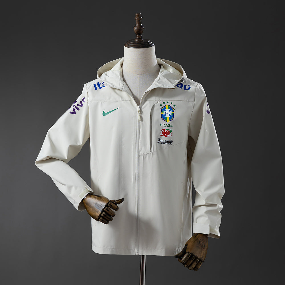 Brazil Windproof Jacket-Off White detail